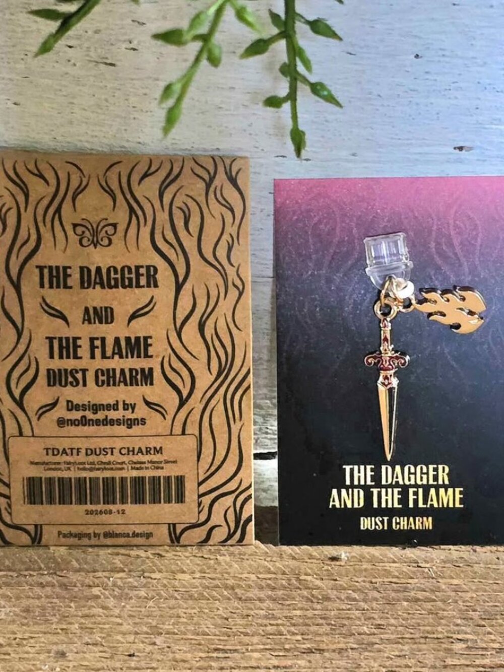 Fairyloot The Dagger and the Flame Catherine Doyle Dagger Dust Charm Accessory